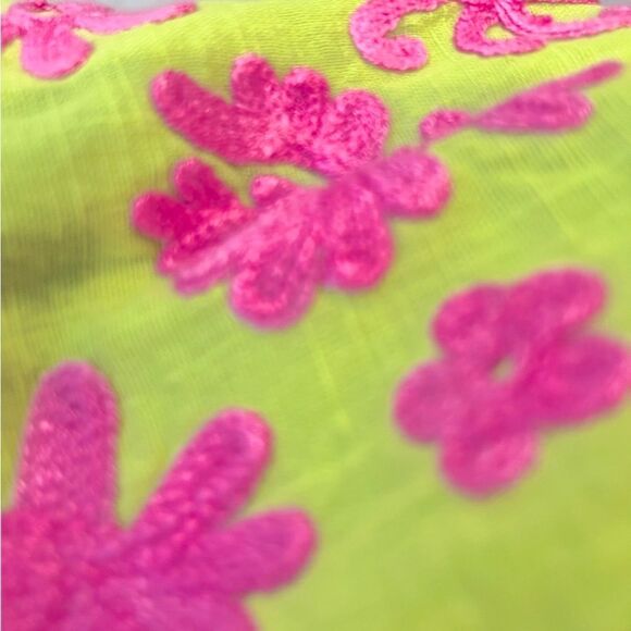 Uncle Frank floral cotton shift dress w/ embroidery - Picture 4 of 7